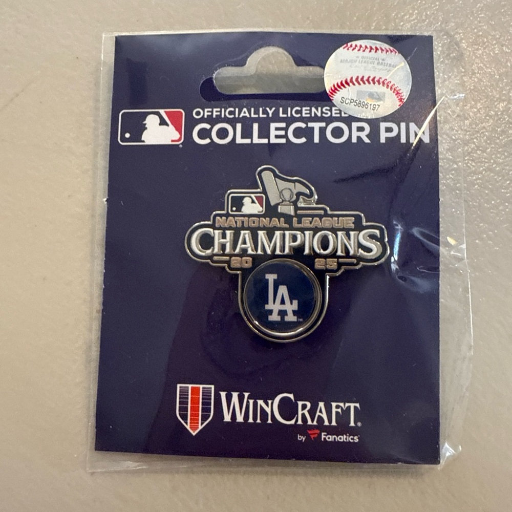 WinCraft Los Angeles Dodgers National League 2025 Champions Collector Pin
